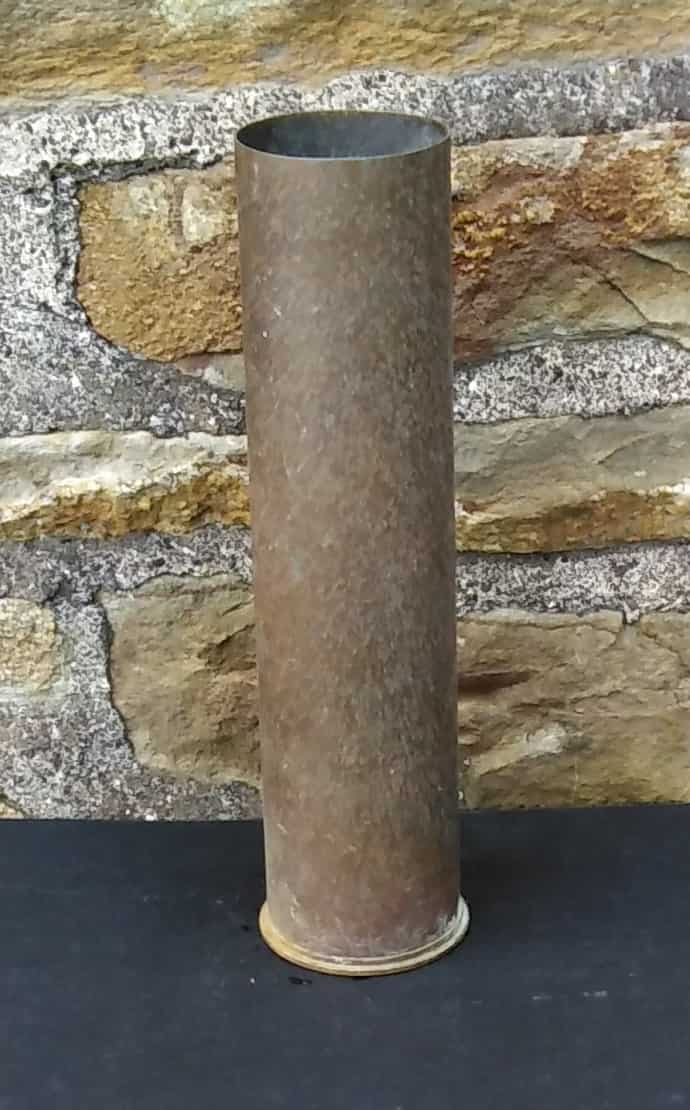 British WW11 25 Pounder Brass Shell Case